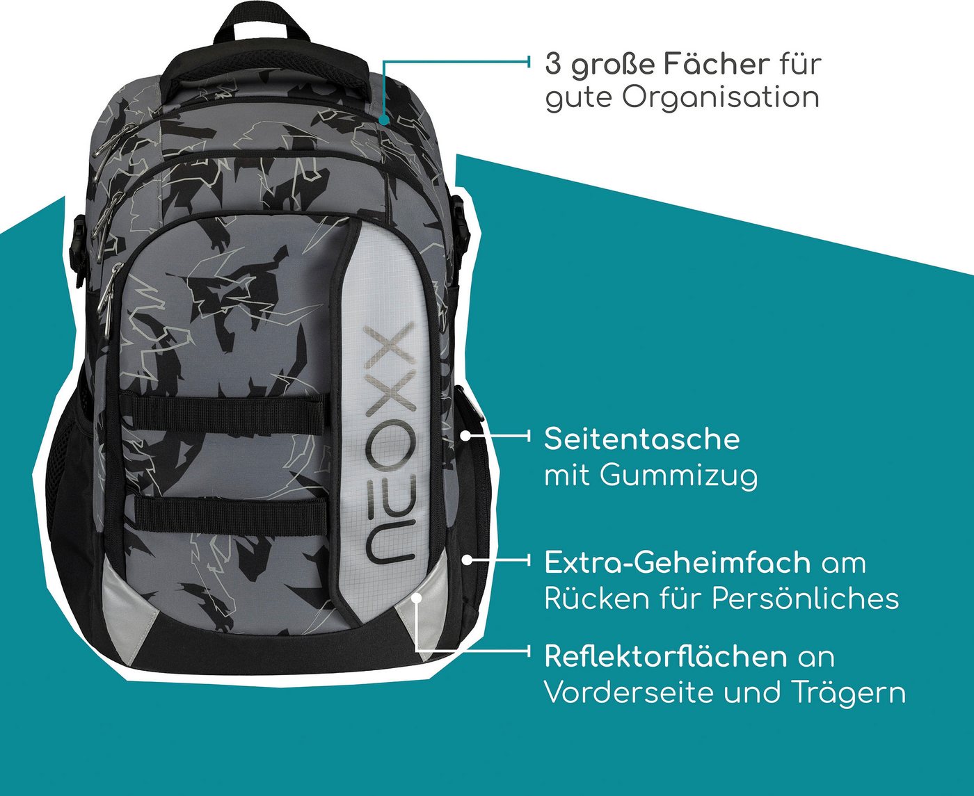 neoxx Schulrucksack Active Pro – Bild 4 von 5