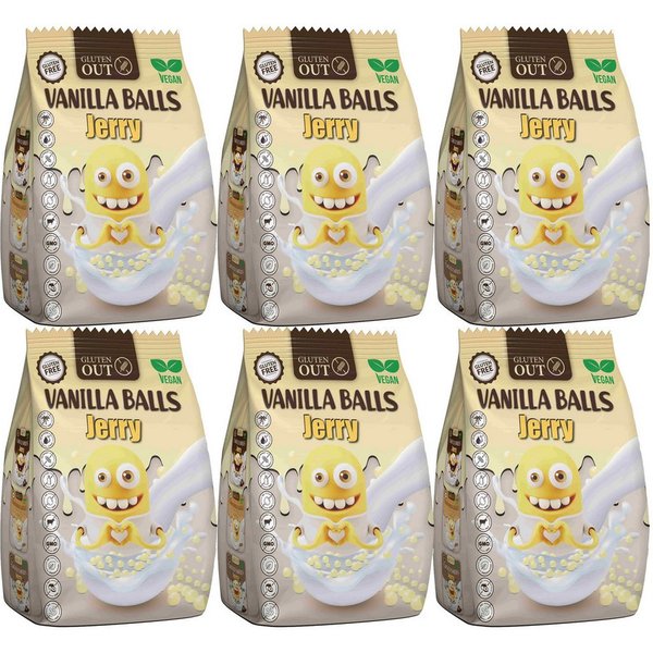 Nerano Cerealien, Nerano Vanilla Balls Jerry Frühstücksgetreide Vegan 375g 6er Pack
