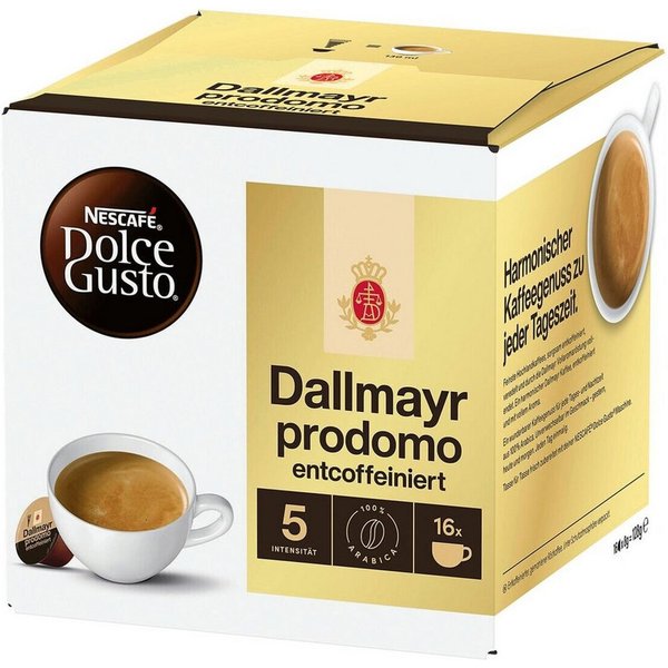 NESCAFÉ® Dolce Gusto® Kaffee Dolce Gusto® Dallmayr prodomo, entkoffeiniert, 16 Kapseln
