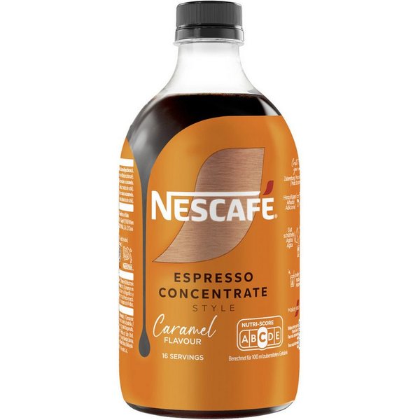 NESCAFE Kaffee, Nescafe Espresso Concentrate Style Caramel Flavour löslich 500ml
