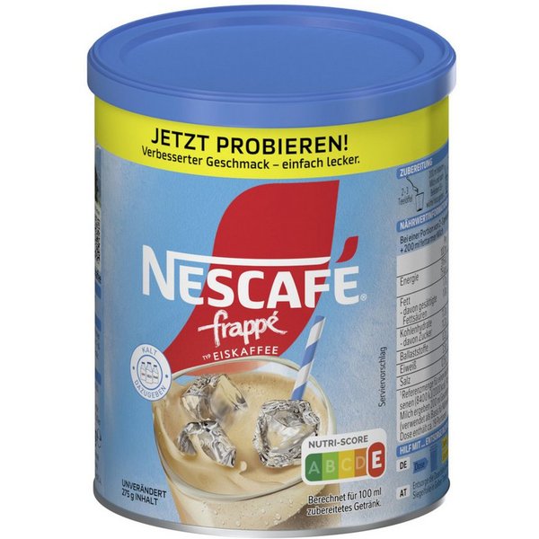 NESCAFE Kaffee, Nescafe frappe Eiskaffee kühle Kaffeemischung Getränkepulver 275g