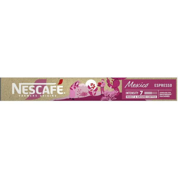 NESCAFE Kaffee, Nescafe Farmers Origins Mexico Lungo Espresso 10 Kapseln 44g