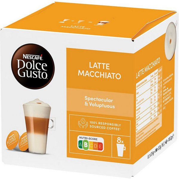 NESCAFE Kaffee, Nescafé Dolce Gusto Latte Macchiato Kaffee 8 Getränke 16 Kapseln