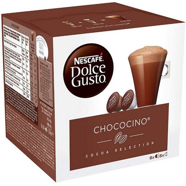 NESCAFE Kakao, Nescafe Dolce Gusto Chococino feine Trinschokolade 16 Kapseln 270g