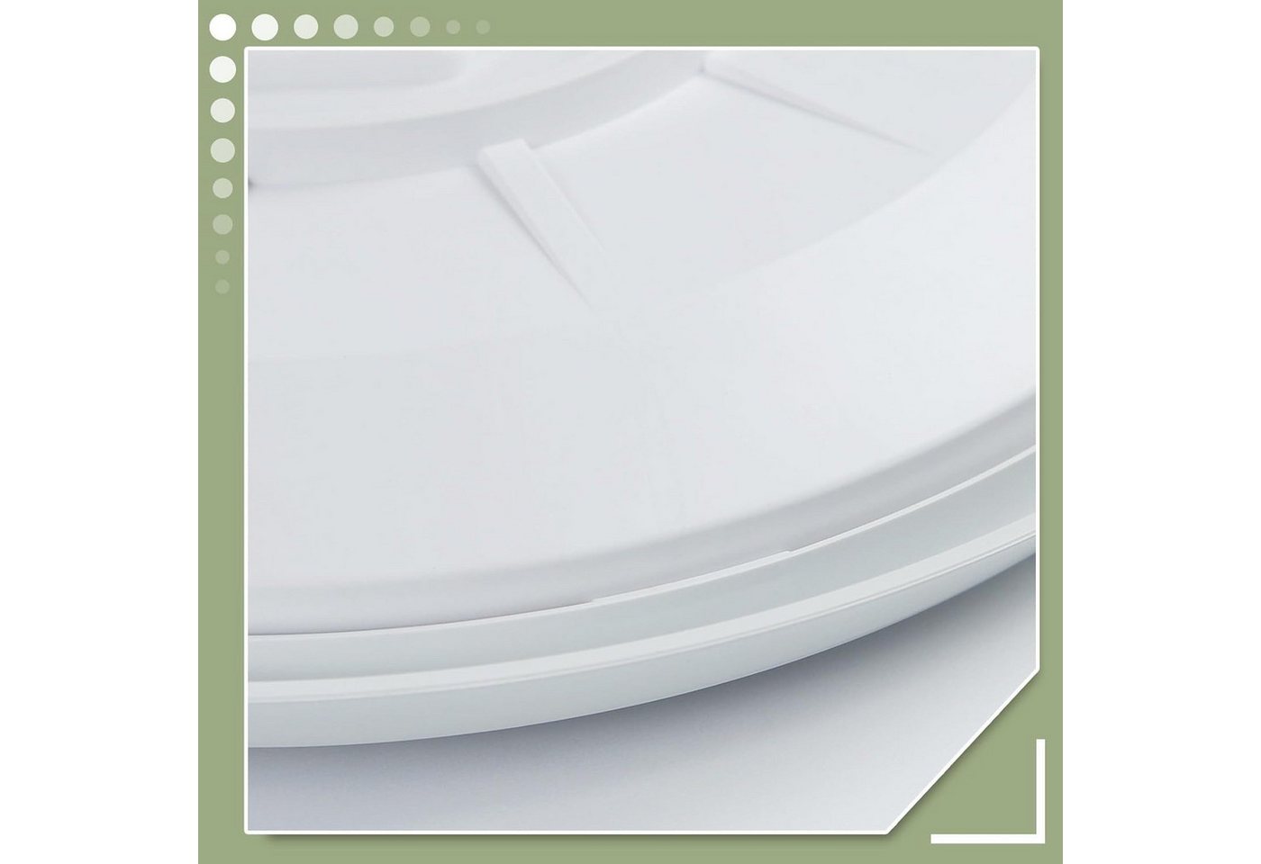 Nettlife LED Deckenleuchte LED Deckenleuchte Sensorlampe Weiß 4000K, IP44, LED fest integriert, Neutralweiß, Flur Keller Balkon Werkstatt – Bild 4 von 5