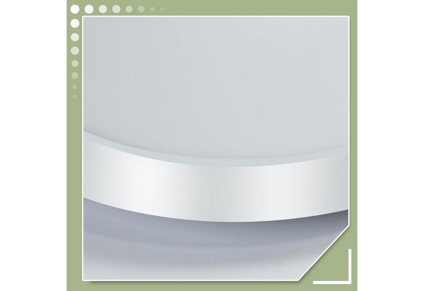 Nettlife LED Deckenleuchte LED Deckenleuchte Sensorlampe Weiß 4000K, IP44, LED fest integriert, Neutralweiß, Flur Keller Balkon Werkstatt – Bild 5 von 5