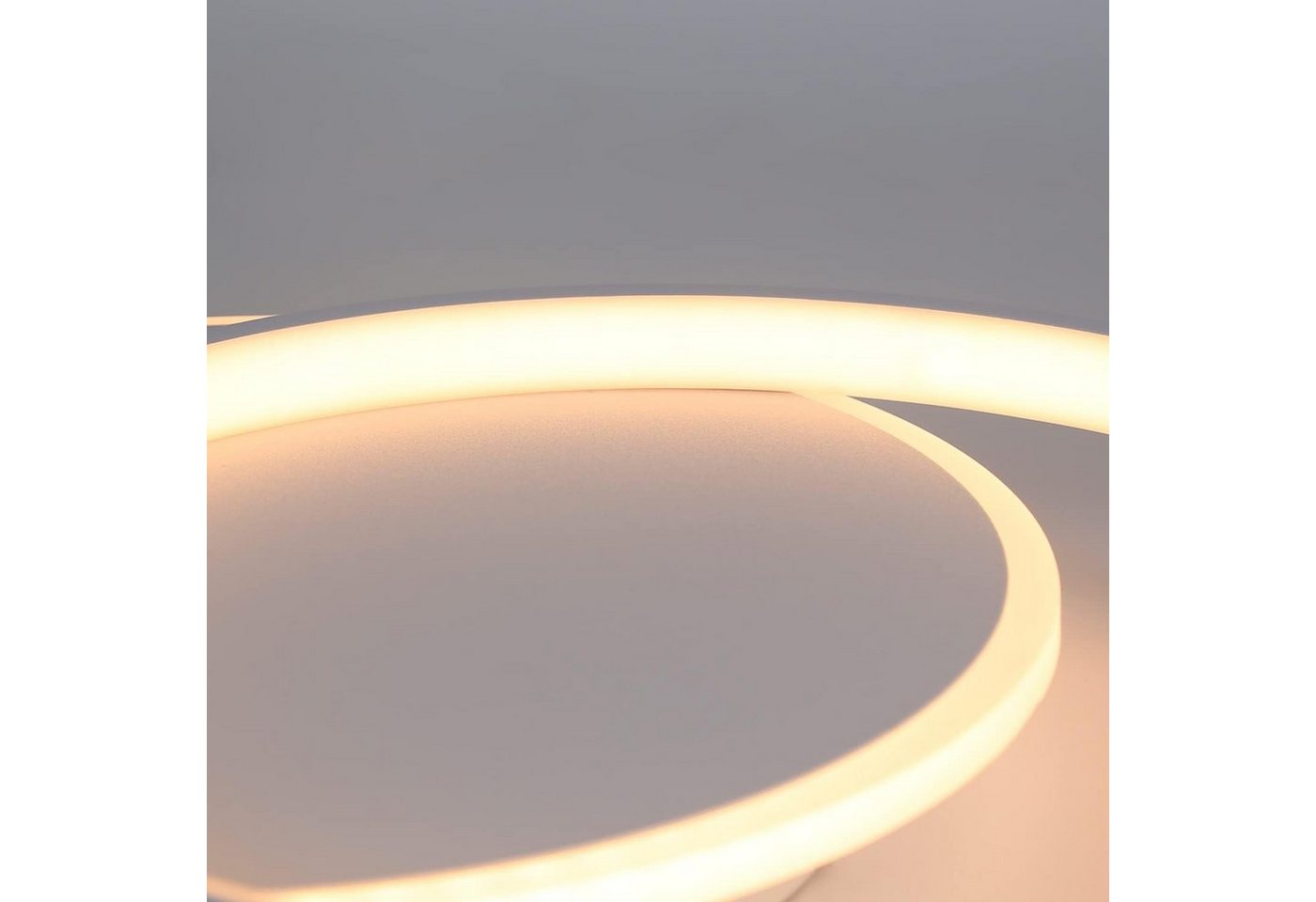 Nettlife LED Deckenleuchte schwarz mit 2 Ring Dimmbar deckenlampe rund, Dimmbar, LED fest integriert, Warmweiß, Kaltweiß, Neutralweiß, Wohnzimmer Schlafzimmer K – Bild 5 von 5