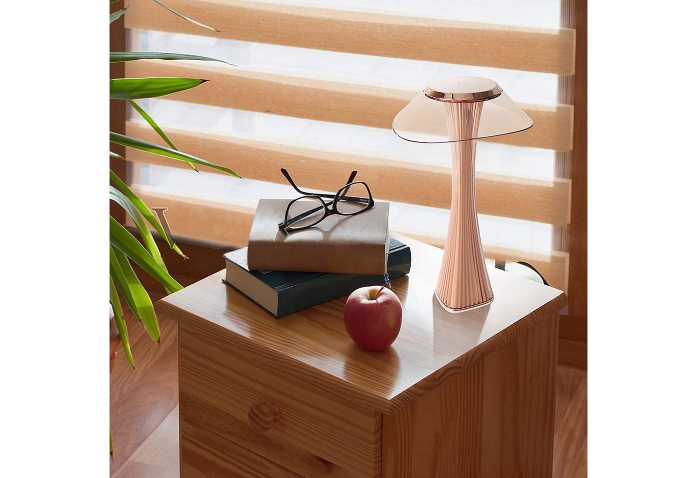 Nettlife LED Nachttischlampe Dimmbar Modern USB mit 3 Helligkeitsstufen Tischleuchte Tischlampe, Dimmbar, LED fest integriert, Naturweiß, Kaltweiß, Warmweiß, fü – Bild 2 von 5