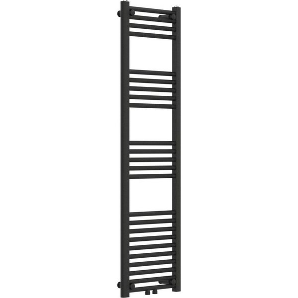 neu.haus Badheizkörper, »Voss« Handtuchheizkörper mit Stangen 140 x 40 cm Schwarz