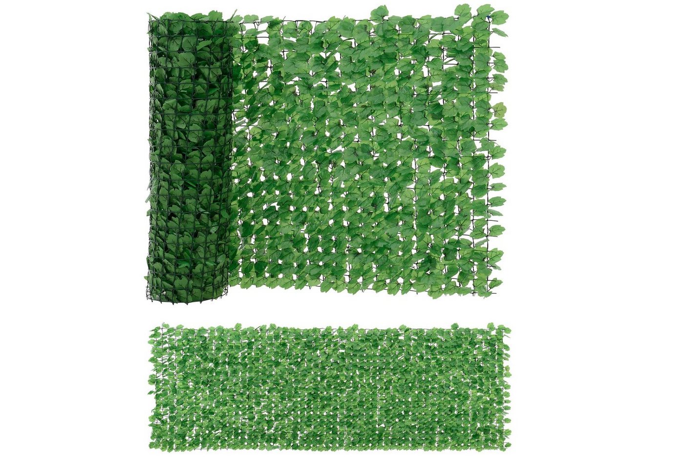 neu.haus Sichtschutzzug, Blätterzaun »Efeu« Sichtschutzzaun Balkon 300x100cm Grün – Bild 5 von 5