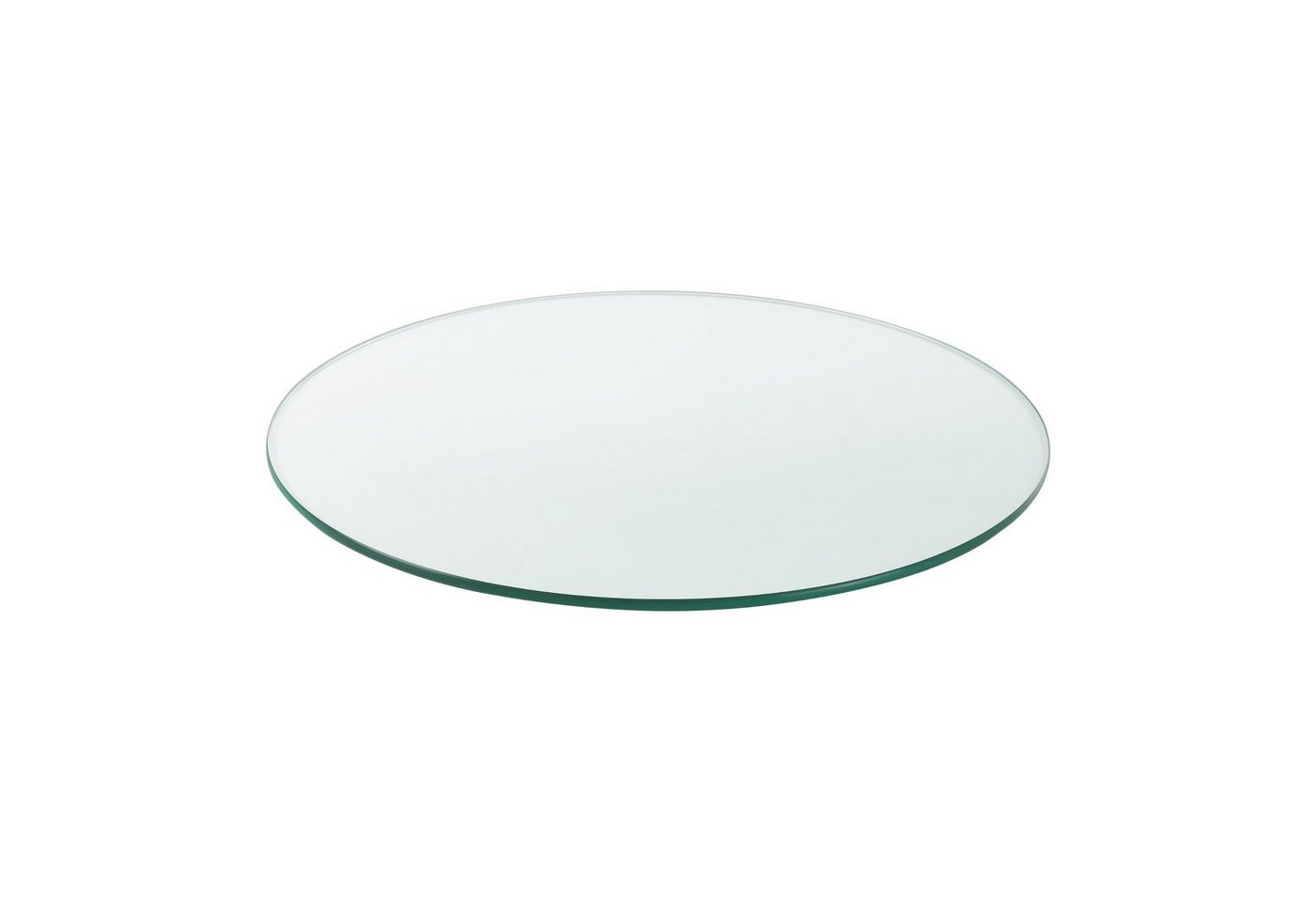 neu.haus Tischplatte, »Glasgow« Glasplatte ESG Sicherheitsglas 8mm Ø 50 cm Transparent – Bild 3 von 5
