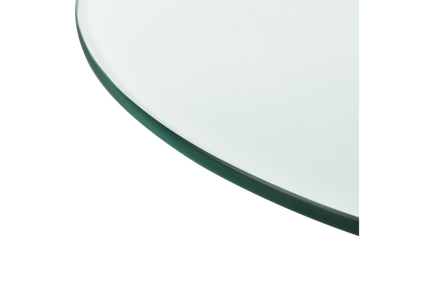 neu.haus Tischplatte, »Glasgow« Glasplatte ESG Sicherheitsglas 8mm Ø 50 cm Transparent – Bild 4 von 5