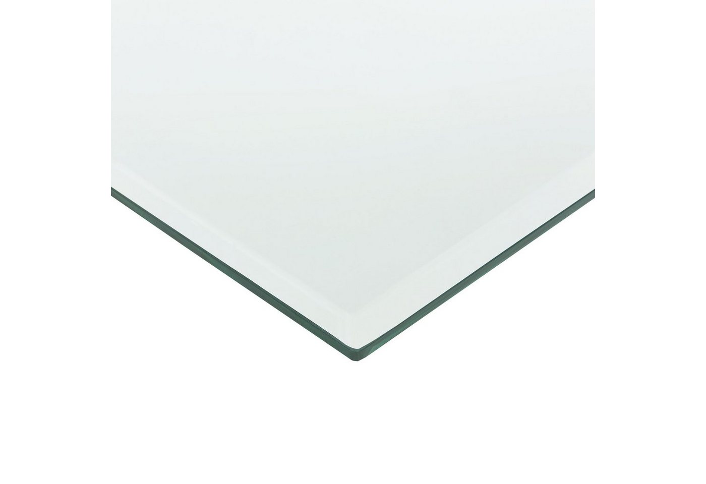 neu.haus Tischplatte, »Glasgow« Glasplatte ESG Sicherheitsglas 8mm 70 x 70 cm Transparent – Bild 4 von 4