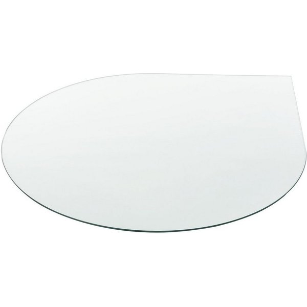 neu.haus Tischplatte, »Glasgow« Glasplatte ESG Sicherheitsglas 6mm Ø 90 cm Tropfenform