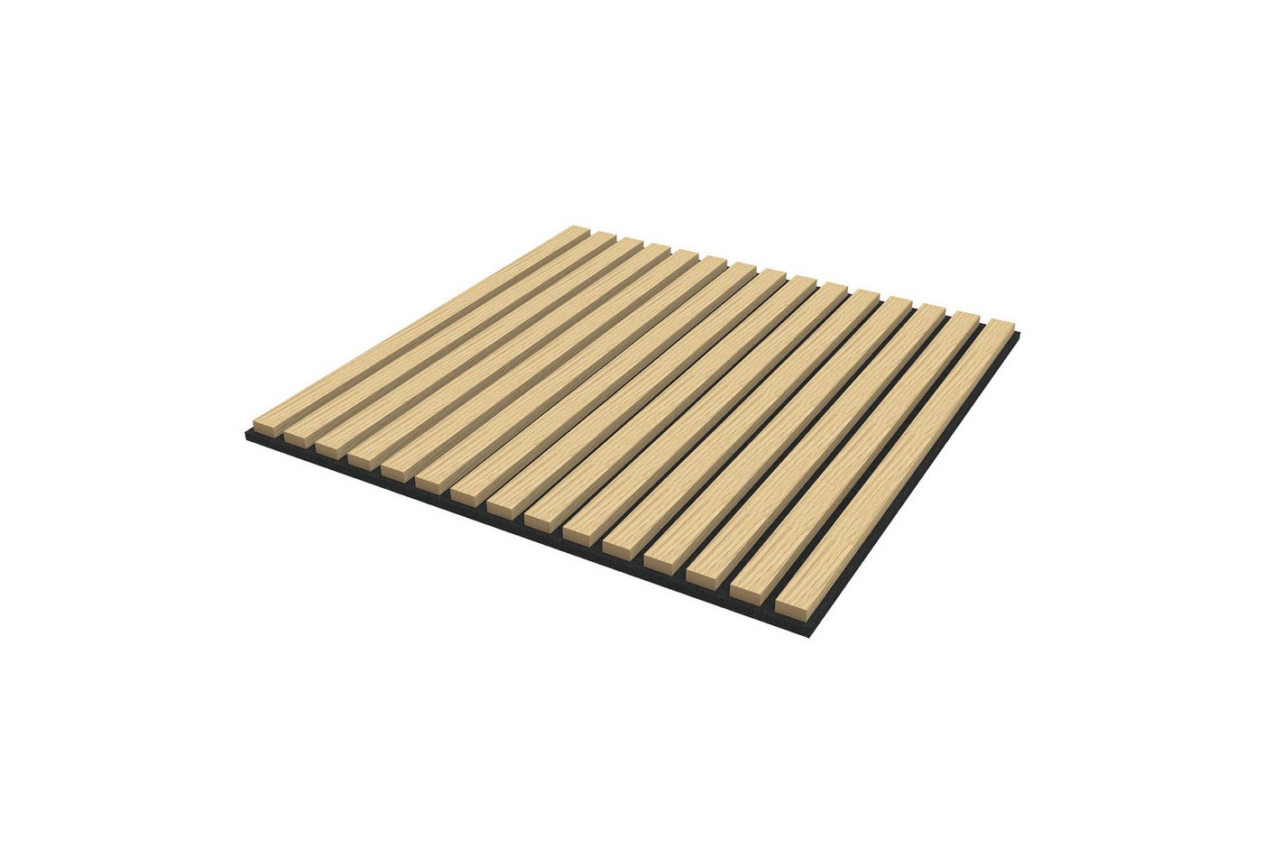 neu.holz 3D Wandpaneel, BxL: 60x60 cm, (Set, 4-tlg) »Vang« mit geradlinigen Lamellen 60x60 cm Eichenoptik – Bild 4 von 5