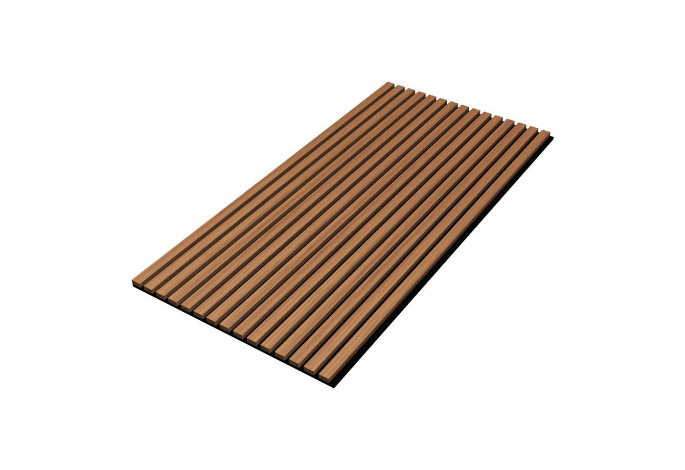 neu.holz 3D Wandpaneel, (Set, 4-tlg) »Vang« Akustik Wandpaneel im 4er Set Teak – Bild 3 von 5