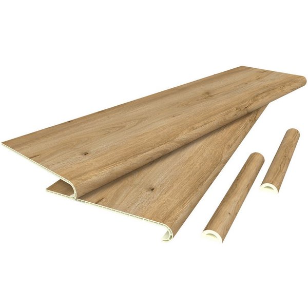 neu.holz Treppenstufen-Set, Set, 2 St., »Bunschoten« Treppenverkleidung 2er Set Eichenoptik