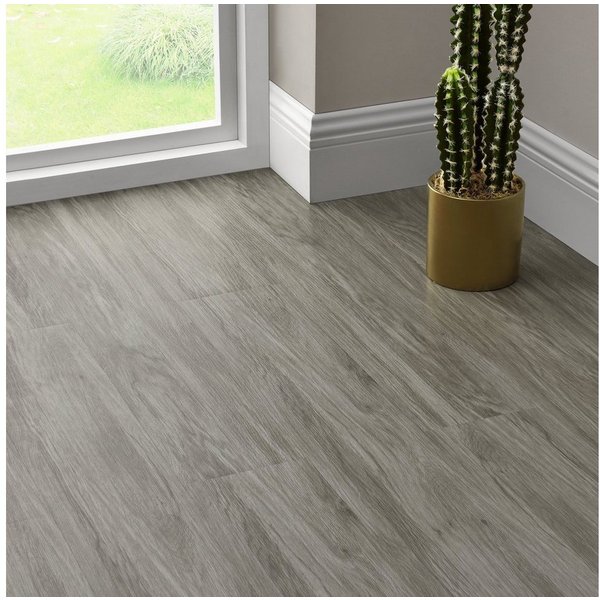 neu.holz Vinylboden, »Vanola« Vinyl Laminat Selbstklebend 3,92 m² Stonewashed Oak