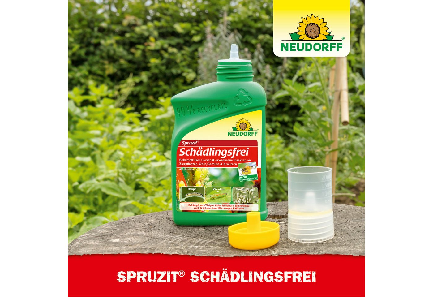 Neudorff Insektenspray Insektenspray Spruzit Schädlingsfrei 50 ml Konzentrat, 50 ml, Für Zierpflanzen, Obst & Gemüse in Haus und Garten, Konzentrat gegen zahlre – Bild 5 von 5