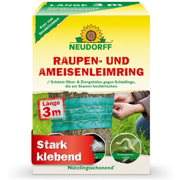 Neudorff Klebefalle Raupen- und AmeisenLeimring, 3 m mechanische Leimbarriere gegen hochkriechende Schädlinge