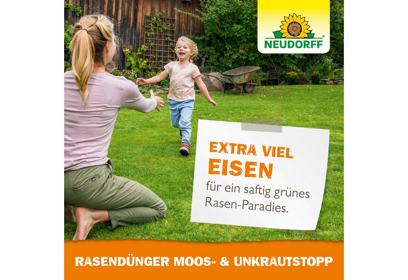 Neudorff Rasendünger RasenDünger Moos- & UnkrautStopp 2,5 kg, Feines Granulat für gleichmäßige Ausbringung, Organisch-mineralischer NPK-Dünger mit 2,3 % Eisen,  – Bild 3 von 4