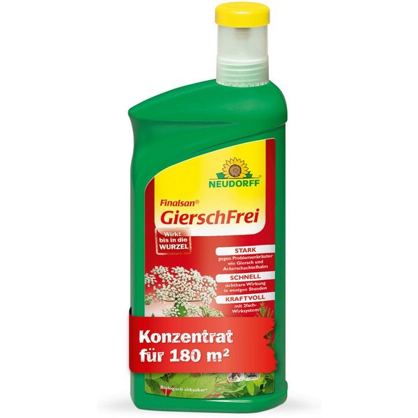 Neudorff Unkrautbekämpfungsmittel Finalsan AF GierschFrei, 1000 ml, 1 St., Konzentrat mit 2-fach-Wirksystem gegen Problemunkräuter, Schnell wirkend, gegen Giers