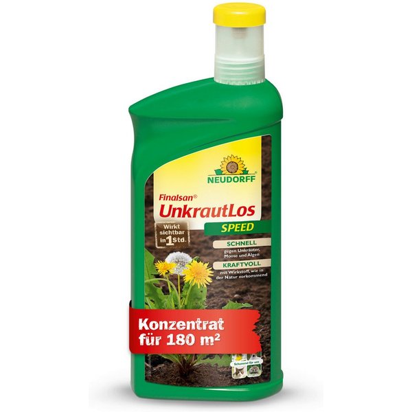 Neudorff Unkrautbekämpfungsmittel Finalsan UnkrautLos Speed 1 Liter, 1 St., ohne Glyphosat! gegen Unkraut, Moos und Algen, Schnell wirkender Unkrautvernichter, 