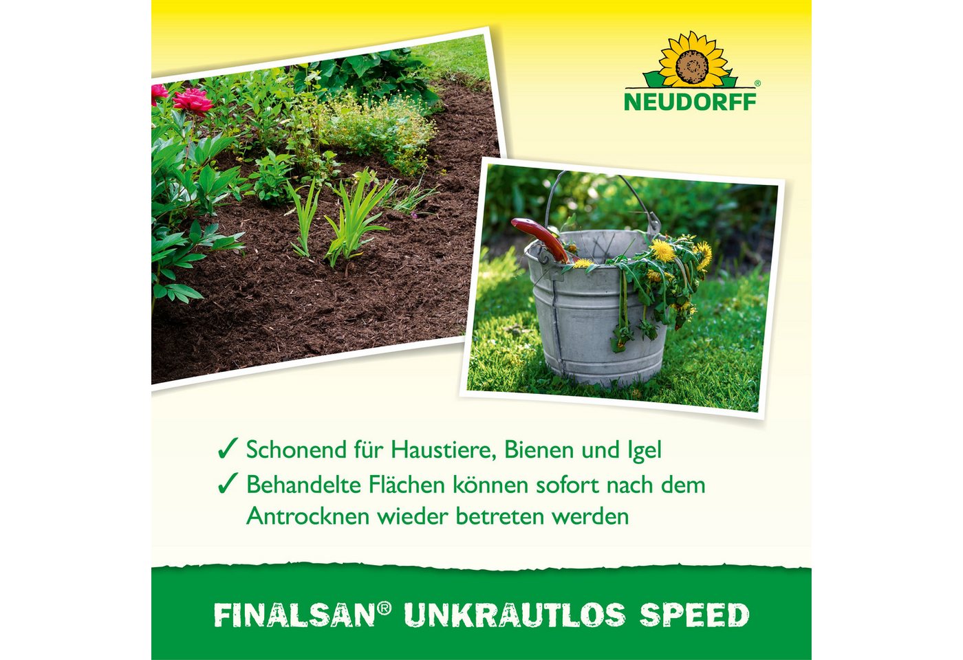 Neudorff Unkrautbekämpfungsmittel Finalsan UnkrautLos Speed 1 Liter, 1 St., ohne Glyphosat! gegen Unkraut, Moos und Algen, Schnell wirkender Unkrautvernichter,  – Bild 4 von 5