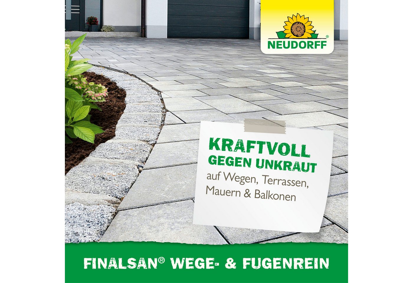 Neudorff Unkrautbekämpfungsmittel Finalsan Wege- und FugenRein 1 Liter, 1000 ml, 1 St., Gegen Algen & Grünbeläge auf Wegen, Terrassen und Mauern, Konzentrat zum – Bild 5 von 5