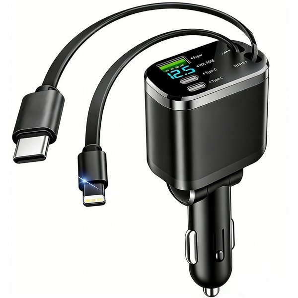 neue dawn Zigarettenanzünder USB C Auto Schnell Ladegerät für iPhone Samsung KFZ-Netzteil (für iPhone 17/16/15/14/13/12,Samsung S25/S24/S23/S22/S21,mit ladekabe