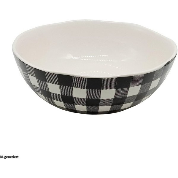 Neuetischkultur Salatschüssel Servierschale Squares, Keramik, (Stück, 1-tlg), Obstschale Salatschüssel