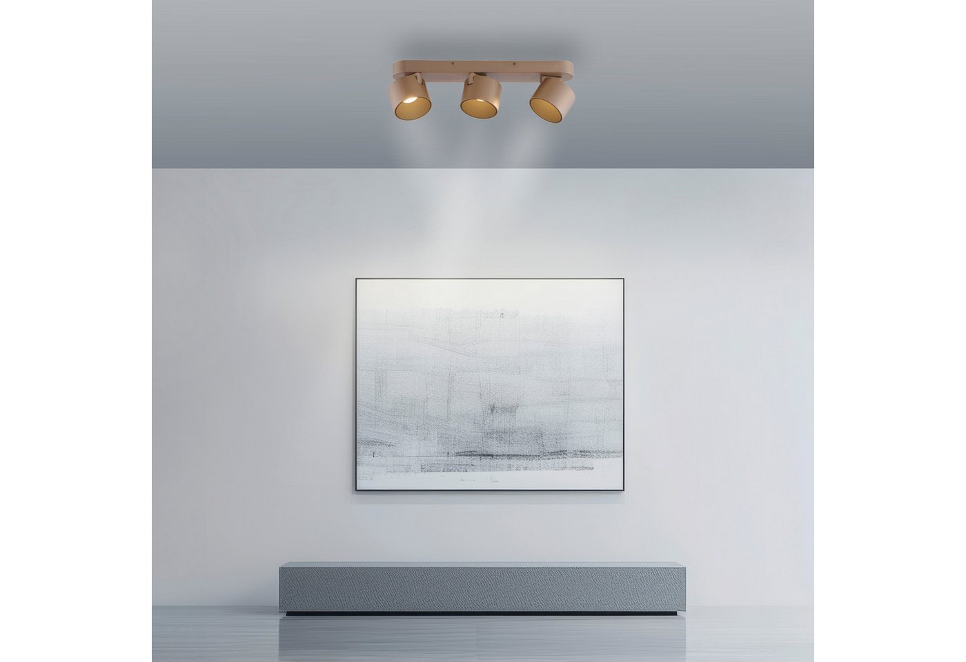 Neuhaus PURE LED Deckenleuchte PURE Cup, LED fest integriert, Warmweiß, Dimmfähig über separaten Tronicdimmer, dreh- & schwenkbar – Bild 2 von 5