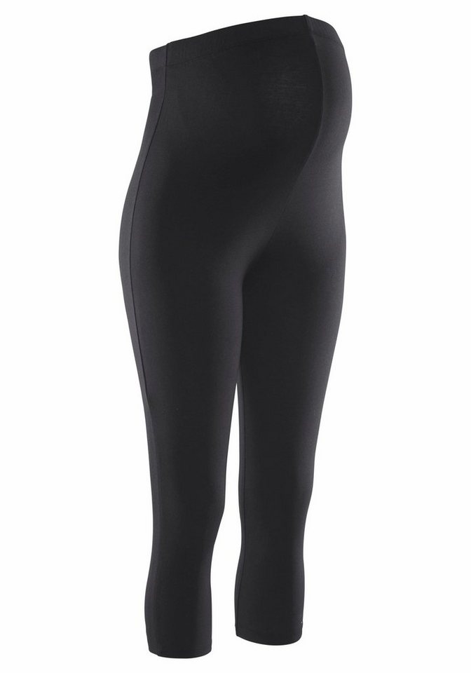 Neun Monate Umstandsleggings, 2er Pack Capri Hosen für Schwangerschaft und Stillzeit (Packung, 2-tlg., 2), in Caprilänge – Bild 5 von 5