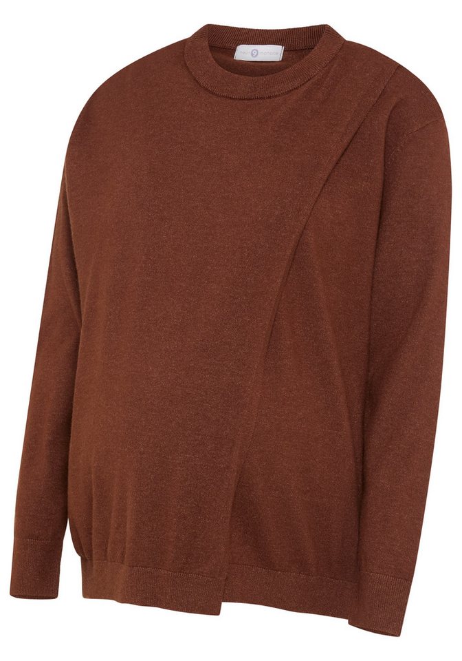 Neun Monate Umstandspullover Pullover für Schwangerschaft und Stillzeit Umstands-Pullover mit praktischer Öffnung zum Stillen – Bild 5 von 5