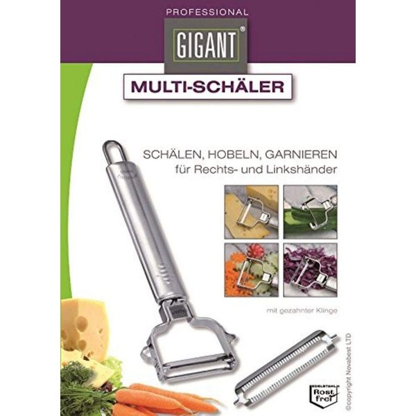 Neustanlo Spargelschäler Profi-Schäler mit extra großer Klinge für vielseitige Anwendungen, Ergonomisches Design, ideal für große Mengen und schnelles Arbeiten