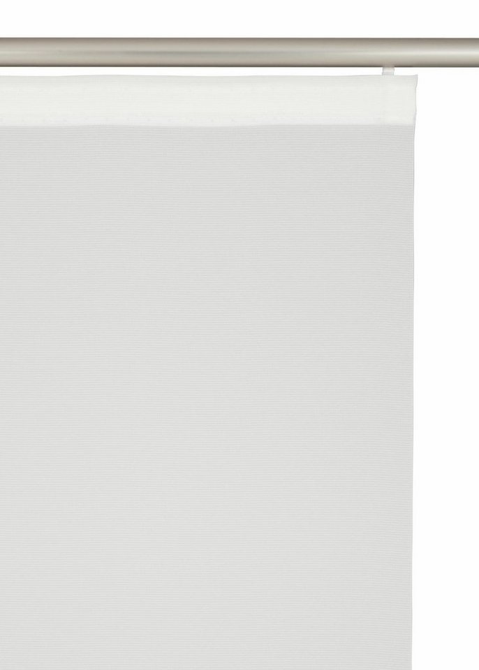 Neutex for you! Schiebegardine Galena Uni, 1 Stück, Klettband, halbtransparent (1 St), Klettband, halbtransparent, inkl. Befestigungszubehör, Breite: 57 cm – Bild 5 von 5