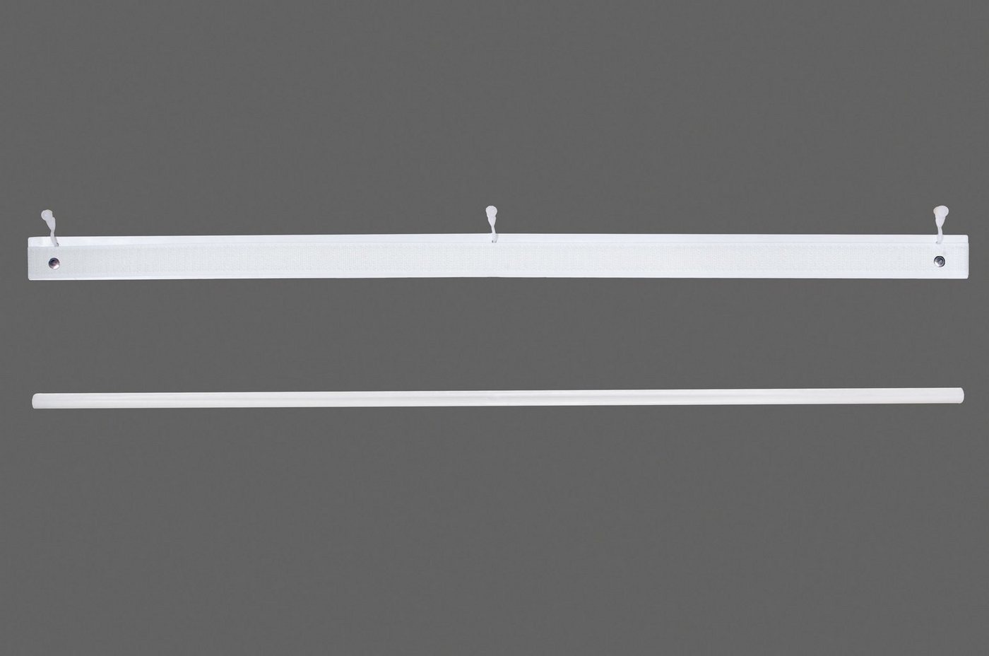Neutex for you! Schiebegardine Galena Uni, 1 Stück, Klettband, halbtransparent (1 St), Klettband, halbtransparent, inkl. Befestigungszubehör, Breite: 57 cm – Bild 3 von 5