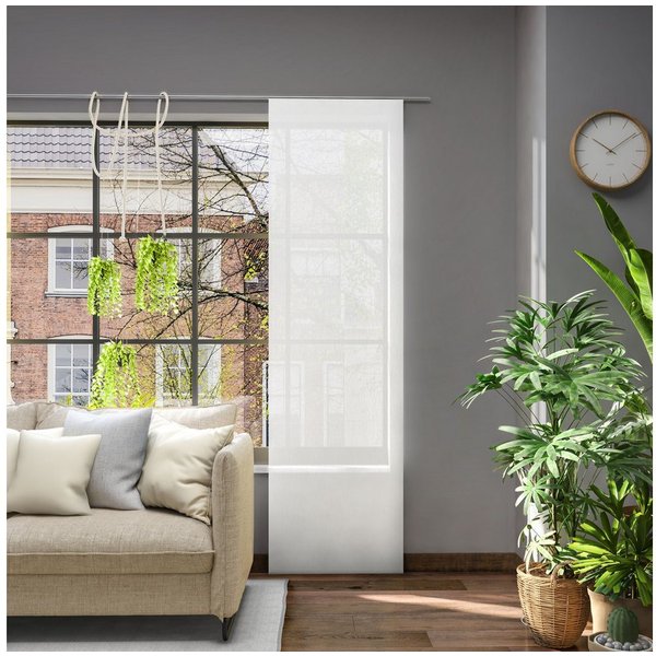 Neutex for you! Schiebegardine Libre (1 St), Paneelwagen, halbtransparent, Jacquard, 60 x 245 cm (B x H)