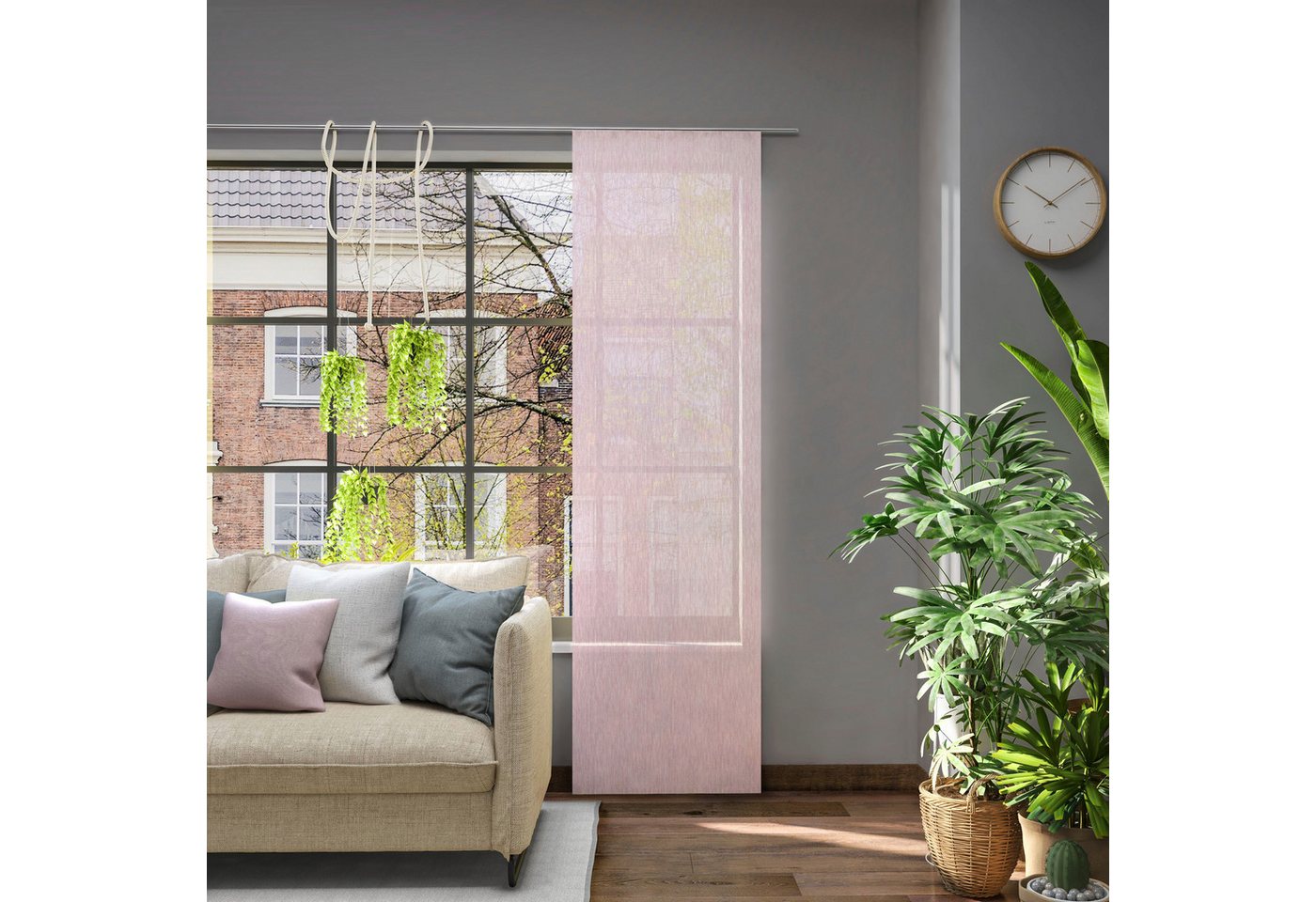 Neutex for you! Schiebegardine Libre (1 St), halbtransparent, Jacquard, nach Maß – Bild 2 von 5
