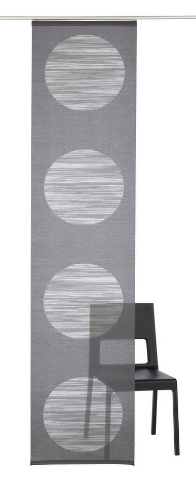 Neutex for you! Schiebegardine Padova (1 St), Klettband, halbtransparent, Scherli, inkl. Befestigungszubehör, Halbtransparent, Sauberer Abschluss, modern – Bild 3 von 5