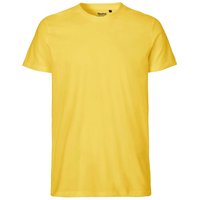 Neutral Bio-Herren-T-Shirt mit Rundhalsausschnitt, yellow