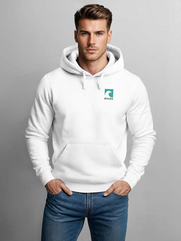 Neverless Hoodie Hoodie Backprint Herren Surfer Style Rückenaufdruck Icons Maritim – Bild 5 von 5