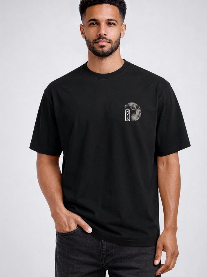 Neverless Oversize-Shirt Herren T-Shirt - Design Bonsai - Relaxed Fit Printshirt Sommer mit Print – Bild 4 von 5