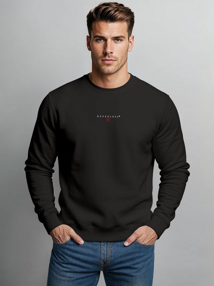 Neverless Sweatshirt Herren Sweatshirt mit Rückenprint - Spirit of Japan - Regular Fit – Bild 3 von 5