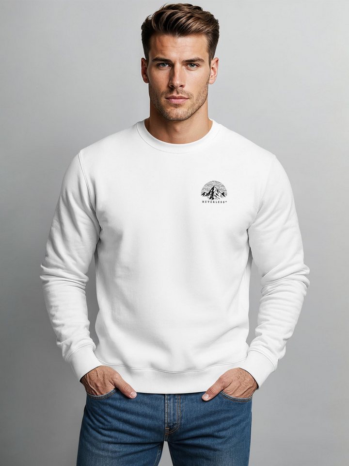 Neverless Sweatshirt Herren Sweatshirt mit Rückenprint - Into the Unknown - Regular Fit – Bild 3 von 5