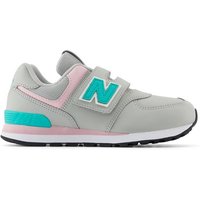 NEW BALANCE Kinder Freizeitschuhe 574 Hook & Loop, Größe 34 ½ in Silber