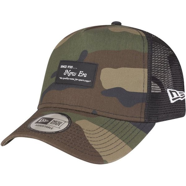 New Era Trucker Cap AFrame Trucker BRAND LOGO PATCH