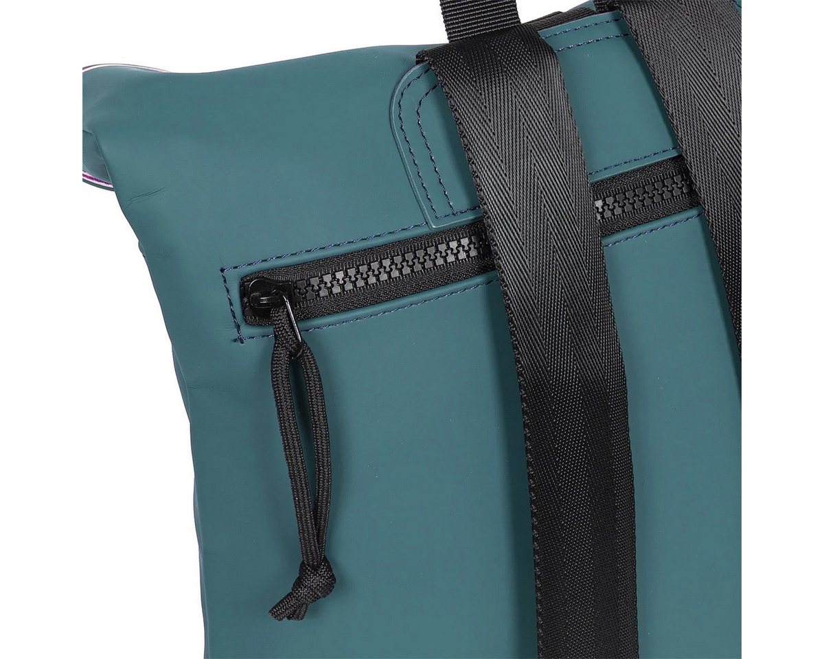 NEW REBELS Freizeitrucksack Damen klein Rucksack Handtasche Tasche, Reise Freizeit Bag wasserabweisend aus Plane + bagboom Etui – Bild 5 von 5