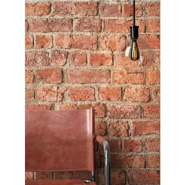 Newroom Papiertapete, Steintapete Rot Industrial Steintapete Ziegelstein Backstein Mauerwerk Klinker Stein Tapete Steinoptik Wohnzimmer, Tapete Steinoptik Wohnz