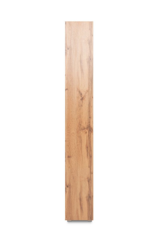 Newroom Standregal Dekor Honig Eiche 25 cm, Regal Honig Eiche Dekor Holzregal Raumteiler Bücherregal Wohnzimmer – Bild 4 von 4